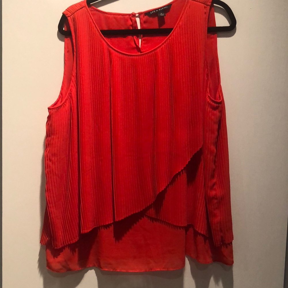 Zac & Rachel Sleeveless Pleated Top